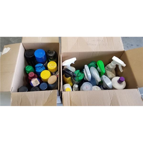 28 BOTTLES OF VARIOUS CLEANING SPRAYS