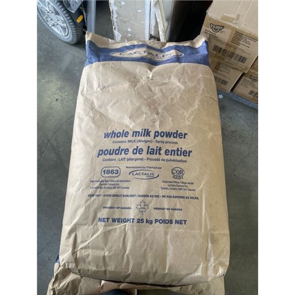 25KG BAG OF LACTALIS WHOLE MILK POWDER