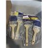 Image 2 : BOX OF WORK SUPPLIES INCLUDING PAINT BRUSHES SHIM GAP AND MORE