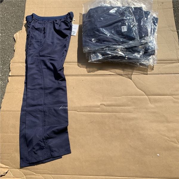LOT OF 10 NEW FIRST STAR TRACKSUIT PANTS NAVY BLUE WOMEN'S SIZE MEDIUM GAME READY