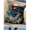 Image 1 : BOX OF VINTAGE GLASS INSULATORS