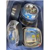Image 1 : TOTE OF NEW STAINLESS DOG BOWLS - SMALL MEDIUM AND LARGE