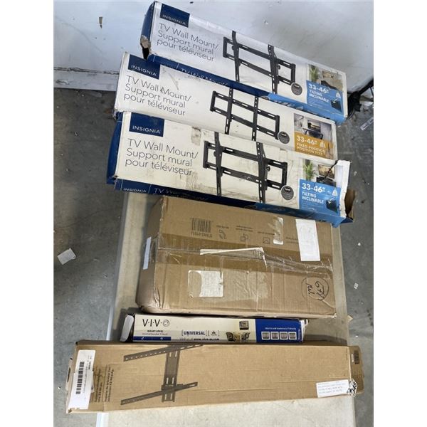 LOT OF TV AND COMPUTER MOUNTS
