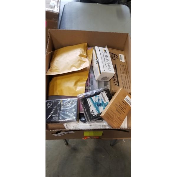 LOT OF SPORTING GOODS INCLUDING WAIST TRANIERS AND SNORKELS