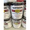 Image 2 : LOT OF 9 TINS RUST-OLEUM PROTECTIVE ENAMEL OIL BASED