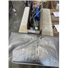 Image 1 : MISC VEHICLE PARTS INCLUDING GREASE GUN, TRAILER CONNECTION, AIR LINE, AND A TARP