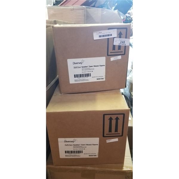3 CASES OF DIVERSEY SOFT CASE SENSITIVE FOAM HAND WASH, 6 X 1.3L POUCHES