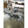 Image 2 : 2 ZERO GRAVITY PATIO LOUNGE CHAIRS, ONE IS CAMOFLOUGE