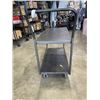 Image 2 : METAL TWO TIER ROLLING SHOP CART