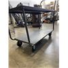 Image 3 : METAL TWO TIER ROLLING SHOP CART