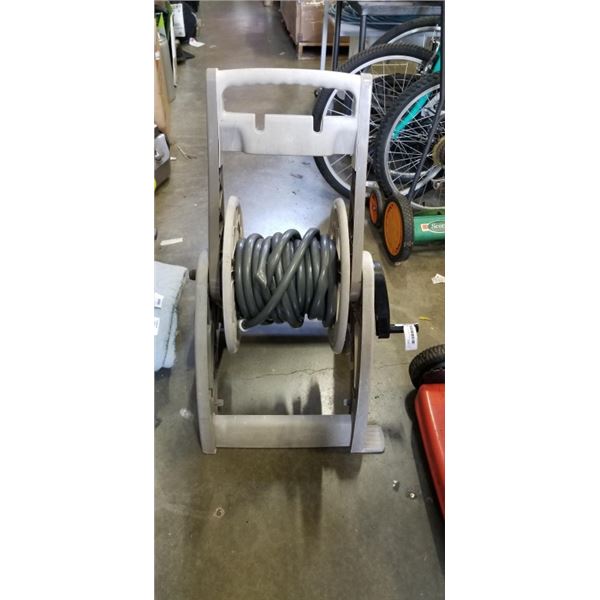 SUNCAST HOSE REEL CART AND HOSE