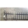 Image 3 : CAST IRON FLOWER BED RAILING 72 INCHES WIDE
