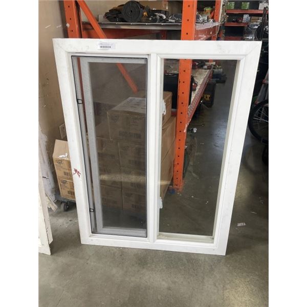 DOUBLE PANE 37.5 X 39.5 FRAMED SLIDING WINDOW