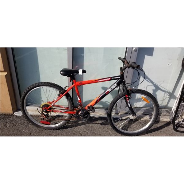 RED AND BLACK ROSS BIKE