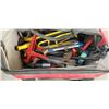 Image 2 : HUSKY ROLLING TOOL TOTE WITH ASSORTED HAND TOOLS