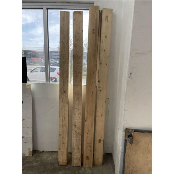 8PCS HEAT TREATED FACTORY STAMED  1-1/2" x 5-1/2" BOARDS - VARIOUS LENGTHS