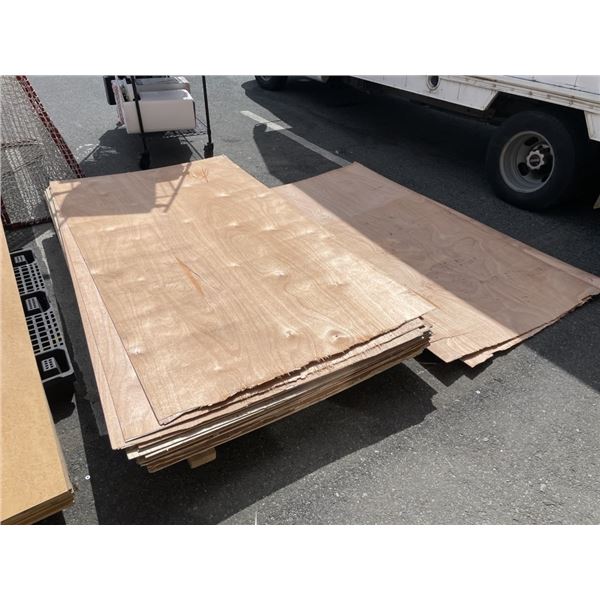 9  4x8 x 1/16" SHEETS VANEER