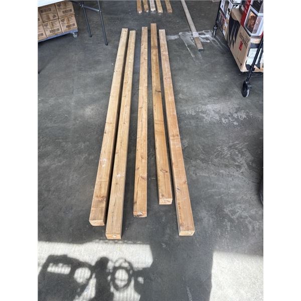 5 NEW 10FT 4X4 PREMIUM KNOTTY CEDAR POSTS