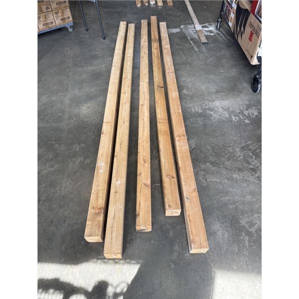 5 NEW 10FT 4X4 PREMIUM KNOTTY CEDAR POSTS