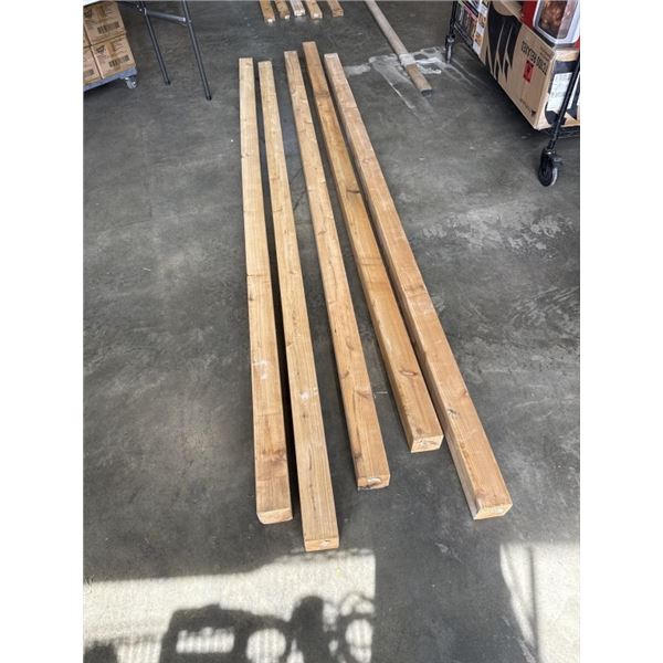 5 NEW 10FT 4X4 PREMIUM KNOTTY CEDAR POSTS