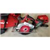 Image 2 : MILWAUKEE M18 CORDLESS CIRCULAR SAW WITH 6AH BATTERY, CHARGER AND CARRY BAG, ALL TESTED WORKING