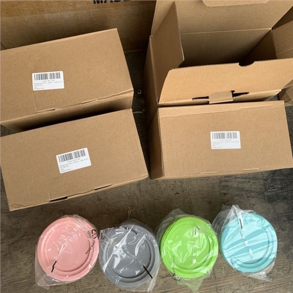 FOUR SETS OF 4 NEW ONE PINT CONTAINERS COMPATIBLE WITH NINJA CREAMI ICE CREAM MAKING MACHINE MSRP $1