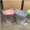 Image 2 : FOUR SETS OF 4 NEW ONE PINT CONTAINERS COMPATIBLE WITH NINJA CREAMI ICE CREAM MAKING MACHINE MSRP $1