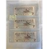 Image 1 : 3 MINT 1986 CANADIAN $2 BILLS IN SEQUENCE, LAST YEAR OF THE $2 BILL