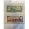 Image 2 : 2 1954 CANADIAN REPLACEMENT BILLS W/ ASTERICKS $1 AND $2