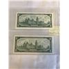 Image 2 : 2 MINT 1967 CANADIAN CENTENNIAL DOLLARS TYPE 1 AND 2, SERIAL NUMBER AND 1867-1967