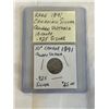 Image 1 : RARE 1891 CANADIAN SILVER QUEEN VICTORIA 10 CENT .925 SILVER