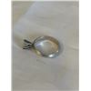 Image 3 : HAND CRAFTED STERLING SILVER RING, MARKED STERLING, SIZE 8