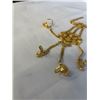 Image 3 : 22K GOLD PLATED SOUTH EAST ASIAN HEAVY BRACELET W/ 4 RINGS ATTACHED 2 DAMAGED
