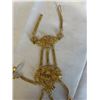 Image 4 : 22K GOLD PLATED SOUTH EAST ASIAN HEAVY BRACELET W/ 4 RINGS ATTACHED 2 DAMAGED