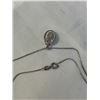 Image 3 : 925 STERLING SILVER CHAIN W/ GENUINE AUSTRAILIAN OPAL PENDANT