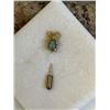 Image 1 : GENUINE AUSTRALIAN BLACK OPAL STONE STICK PIN