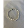 Image 2 : PAIR OF GENUINE PEARLS W/ SILVER BEADS BRACELET