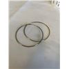 Image 2 : PAIR OF LARGE 925 STERLING SILVER HOOP EARRINGS