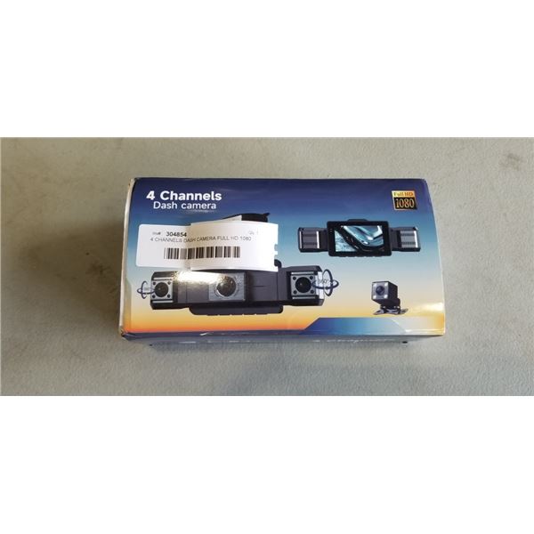 4 CHANNELS DASH CAMERA FULL HD 1080