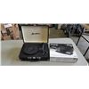 Image 1 : CASED RECORD PLAYER AND IHOME DOCK