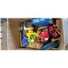 Image 2 : BOX OF MISC ITEMS - FILTER, WATERPIKS, HAIR TOOLS ETC