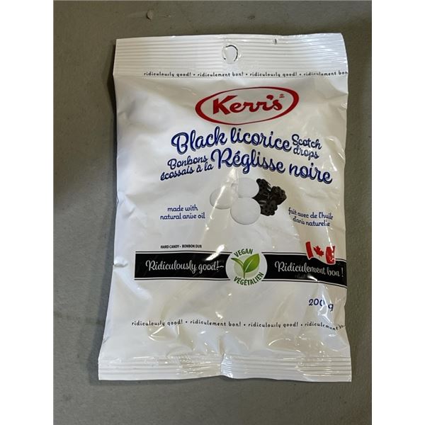 BOX OF 9 BAGS BLACK LICORICE SCOTCH DROPS