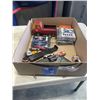 Image 1 : ASSORTED TOYS INCLUDING CARS, TRUCKS, CDS, AIR SOFT GUN FOR PARTS