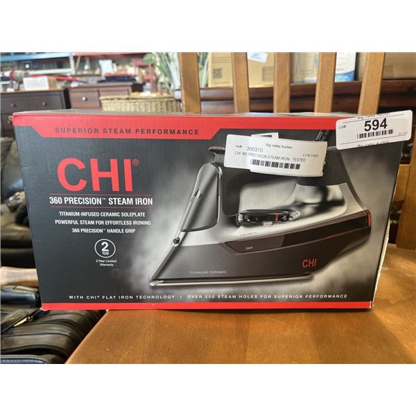 CHI 360 PRECISION STEAM IRON - TESTED WORKING
