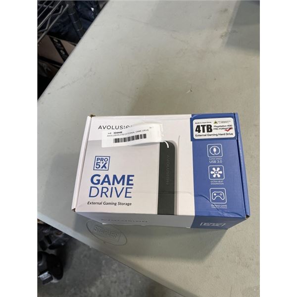 AVOLUSION 4TB EXTERNAL GAME DRIVE