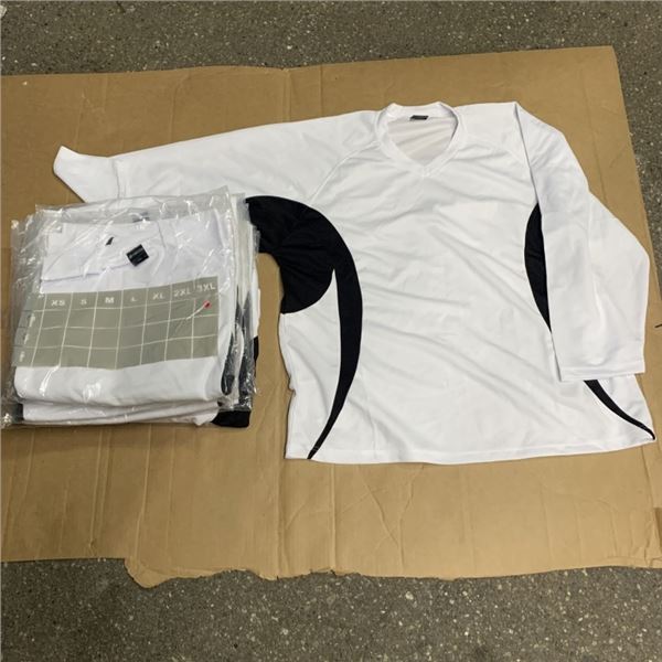 BOX OF 9 NEW PERFORATED MESH HOCKEY JERSEYS SIZE 3XL