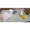 Image 1 : BOX OF GARDENING ITEMS INCLUDING SOIL TESTER, PH CALIBRATION SOLUTION