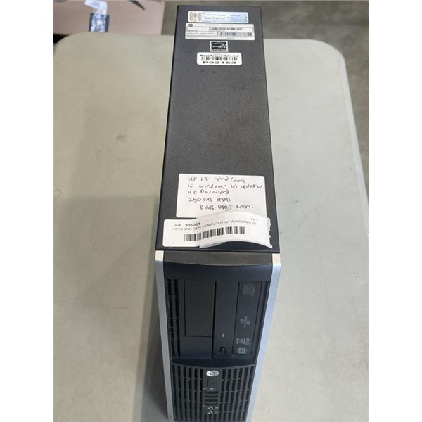 HP I3 2ND GEN COMPUTER W/ WINDOWS 10 UPDATE - WORKING