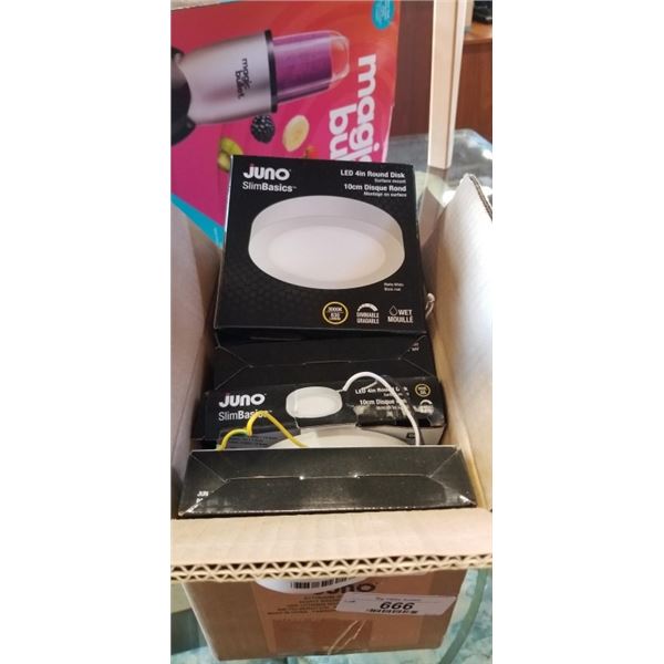 6 NEW JUNO SLIM 4 INCH LED CEILING LIGHTS