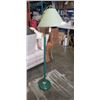 Image 1 : VINTAGE GREEN AND BRASS FLOOR LAMP